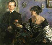 Lovis Corinth Portrait of the writer Georg Hirschfeld and his wife Ella oil